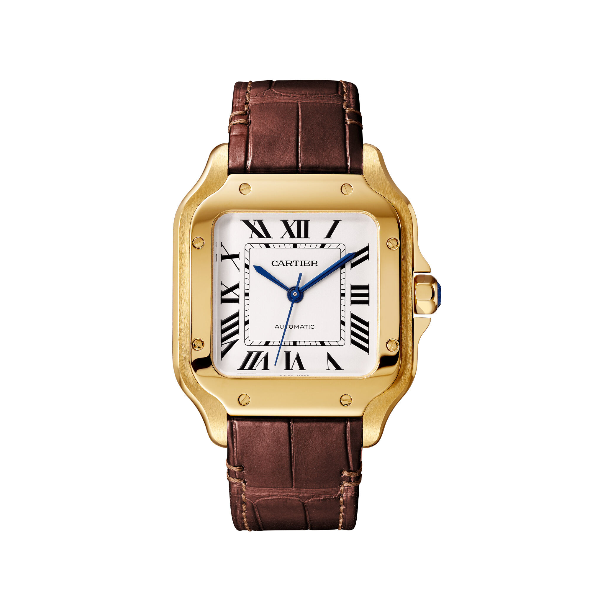 Santos de Cartier Medium Model Automatic 35 mm Yellow Gold Cartier WGSA0030